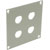 UNIVERSAL MODULAR CONNECTION PLATE 4x BNC, grey