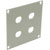 UNIVERSAL MODULAR CONNECTION PLATE 4x F type, grey