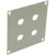 UNIVERSAL MODULAR CONNECTION PLATE 4x  ST fibre couplers, grey