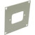 UNIVERSAL MODULAR CONNECTION PLATE 1x IEC mains female, grey