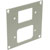 UNIVERSAL MODULAR CONNECTION PLATE 1x IEC female, 1x male, grey