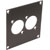 UNIVERSAL MODULAR CONNECTION PLATE 2x Universal connectors, dark grey
