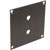UNIVERSAL MODULAR CONNECTION PLATE 1x pair Binding posts, dark grey