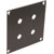 UNIVERSAL MODULAR CONNECTION PLATE 2x pairs Binding posts, dark grey