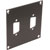 UNIVERSAL MODULAR CONNECTION PLATE 2x D-sub9 / HDD15 / HDMI, dark grey