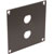 UNIVERSAL MODULAR CONNECTION PLATE 2x BNC, dark grey