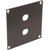 UNIVERSAL MODULAR CONNECTION PLATE 2x F type, dark grey