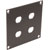 UNIVERSAL MODULAR CONNECTION PLATE 4x F type, dark grey