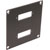 UNIVERSAL MODULAR CONNECTION PLATE 2x  SC fibre couplers, dark grey