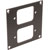 UNIVERSAL MODULAR CONNECTION PLATE 2x IEC mains female, dark grey