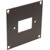UNIVERSAL MODULAR CONNECTION PLATE 1x IEC mains male, dark grey