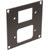 UNIVERSAL MODULAR CONNECTION PLATE 1x IEC female, 1x male, dark grey