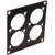 UNIVERSAL MODULAR CONNECTION PLATE 4x Universal connectors, black