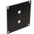 UNIVERSAL MODULAR CONNECTION PLATE 1x pair Binding posts, black
