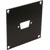 UNIVERSAL MODULAR CONNECTION PLATE 1x D-sub9 / HDD15 / HDMI, black