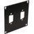 UNIVERSAL MODULAR CONNECTION PLATE 2x D-sub9 / HDD15 / HDMI, black