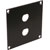 UNIVERSAL MODULAR CONNECTION PLATE 2x BNC, black