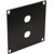 UNIVERSAL MODULAR CONNECTION PLATE 2x F type, black