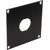 UNIVERSAL MODULAR CONNECTION PLATE 1x Lemo triax socket, black