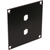 UNIVERSAL MODULAR CONNECTION PLATE 2x  ST fibre couplers, black