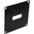UNIVERSAL MODULAR CONNECTION PLATE 1x  SC fibre coupler, black