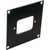 UNIVERSAL MODULAR CONNECTION PLATE 1x IEC mains female, black