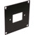 UNIVERSAL MODULAR CONNECTION PLATE 1x IEC mains male, black