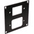 UNIVERSAL MODULAR CONNECTION PLATE 1x IEC female, 1x male, black
