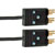 GHIELMETTI PATCHCORD RS422 digital & stereo analogue, 600mm, black