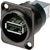 NEUTRIK USB NAUSB-W-B Panel mounting, back-to-back feedthrough