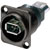 NEUTRIK FIREWIRE NA1394-6-W-B Panel mtg., back-to-back feedthrough