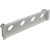 TAILGATE PANEL Angled 2U 3x Tourline 25 plug / socket, grey