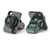 MINI-DIN 4 pin female panel, flange, screw termination