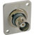 D-SERIES BNC (double-sided), 50 ohm, white