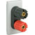 RPP EASYCLIP MODULE DE384 Dual binding post, half module, white