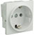 RPP EASYCLIP MODULE PE534 16A Shuko socket, full module, white