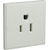RPP EASYCLIP MODULE PE574 15A USA 125V polarised socket, full module, white