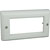RPP EASYCLIP FACEPLATE DE366 2-gang, 2 full modules, white plastic, 22mm deep style