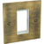 RPP EASYCLIP FACEPLATE VABZDE375 1-gang, flat, half module, antique bronze, white trim