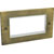 RPP EASYCLIP FACEPLATE VABZDE377 2-gang, flat, 2 full modules, antique bronze, white trim