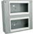 RPP EASYCLIP FACEPLATE PE551 2-row, 4 full modules, grey painted, white trim