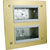 RPP EASYCLIP FACEPLATE PE557 2-row, 4 full modules, satin brass, white trim