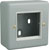 RPP EASYCLIP METALCLAD SURFACE BOX M2DE335 1-gang, full module, grey painted, white trim