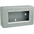 RPP EASYCLIP METALCLAD SURFACE BOX M2DE336 2-gang, 2 full modules, grey painted, white trim