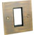 RPP EASYCLIP FACEPLATE VABZDE375BK 1-gang, flat, half module, antique bronze, black trim