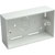 PLASTIC SURFACE BOX 2 gang, 45mm deep