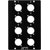 CANFORD STAGE/WALLBOX Top plate, 8 holes for type A