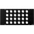 CANFORD STAGE/WALLBOX Top plate, 24 holes for type C