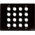 CANFORD FLUSH WALLBOX Top plate, 16 holes for type B