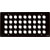 CANFORD FLUSH WALLBOX Top plate, 36 holes for type C